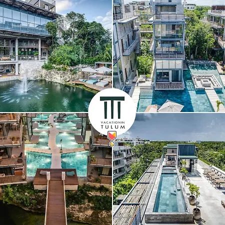 Waterworld 2Br On Cenote Pools And Gym Beach Club